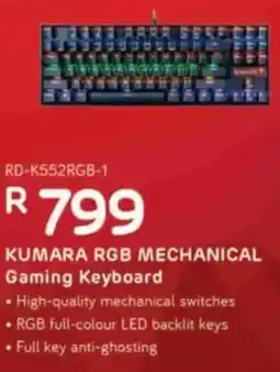 Computer Mania Redragon Kumara RGB Mechanical Gaming Keyboard offer