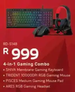 Computer Mania Redragon 4-in-1 Gaming Combo offer