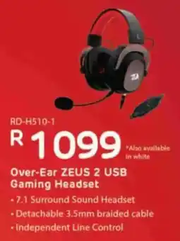 Computer Mania Redragon Over-Ear Zeus 2 USB Gaming Headset offer