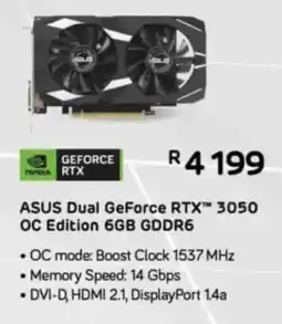 Computer Mania ASUS Dual GeForce RTX 3050 OC Edition 6GB GDDR6 offer