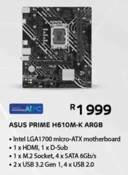 Computer Mania ASUS Prime H610M-K ARGB offer