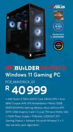 Computer Mania PCBuilder Maverick 01 Windows 11 Gaming PC offer