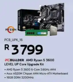Computer Mania PCBuilder AMD Ryzen 5 3600 Level Up Core Upgrade Kit offer