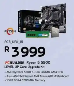 Computer Mania PCBuilder Ryzen 5 5500 Level Up Core Upgrade Kit offer