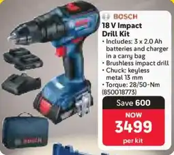 Makro Bosch 18 V Impact Drill Kit offer