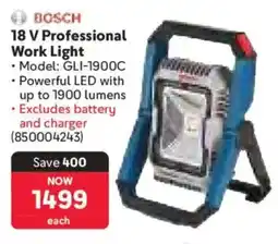 Makro Bosch 18 V Professional Work Light offer