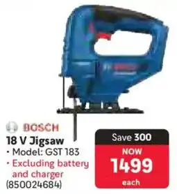 Makro Bosch 18 V Jigsaw offer