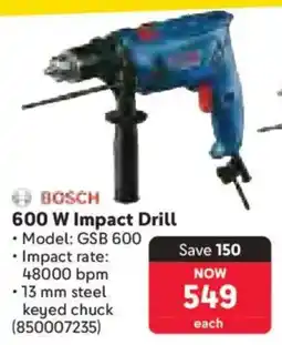 Makro Bosch 600 W Impact Drill offer