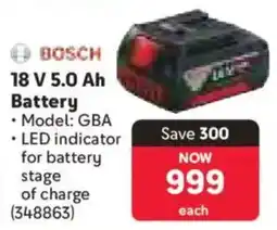 Makro Bosch 18 V 5.0 Ah Battery offer