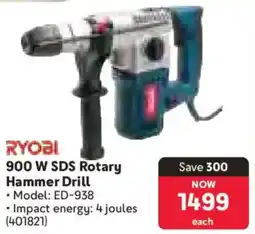 Makro Ryobi 900 W SDS Rotary Hammer Drill offer