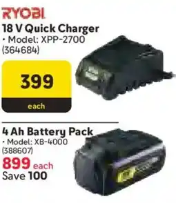 Makro Ryobi 18 V Quick Charger offer