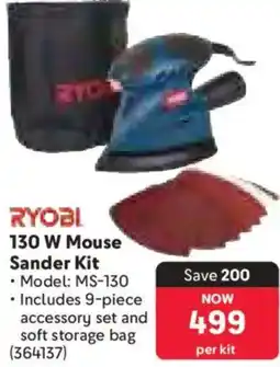 Makro RYOBI 130 W Mouse Sander Kit offer