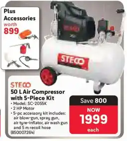 Makro Steco Air Compressor with Kit offer