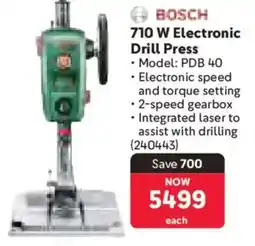 Makro Bosch 710 W Electronic Drill Press offer