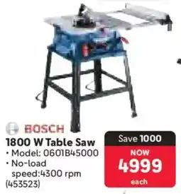 Makro Bosch 1800 W Table Saw offer