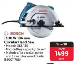 Makro BOSCH 1300W Circular Hand Saw offer