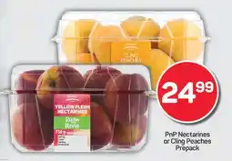 Pick n Pay PnP Nectarines or Cling Peaches Prepack offer