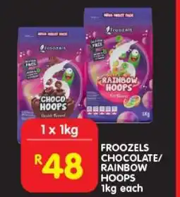 Shoprite Froozels Chocolate/Rainbow Hoops offer