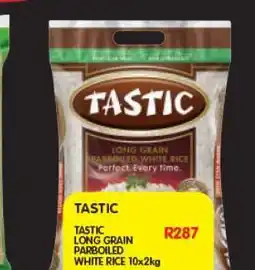 Shoprite TASTIC LONG GRAIN PARBOILED WHITE RICE 10x2kg offer
