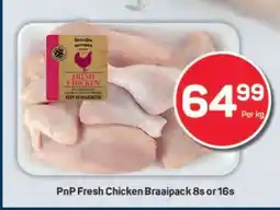 Pick n Pay PnP Fresh Chicken Braaipack 8s or 16s offer