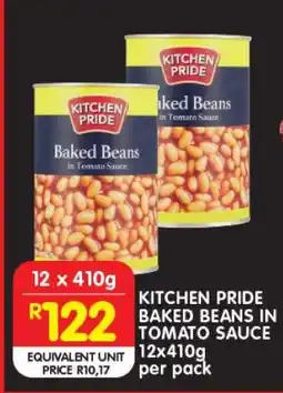 Shoprite KITCHEN PRIDE BAKED BEANS IN TOMATO SAUCE offer