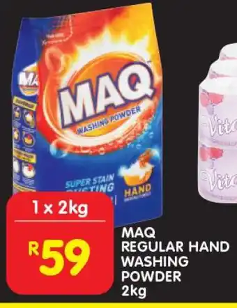Shoprite MAQ Regular Hand Washing Powder 2kg offer