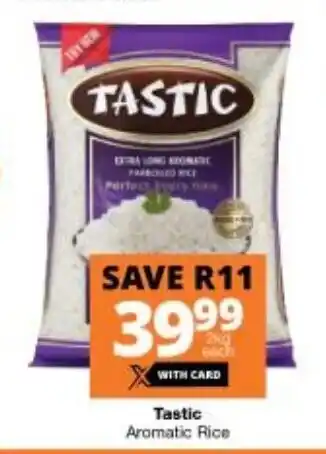 Checkers Tastic Aromatic Rice 2kg offer