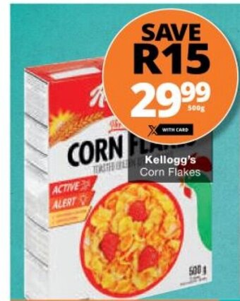 Checkers Kellogg's Corn Flakes 500g offer