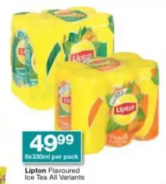 Checkers Lipton Flavoured Ice Tea All Variants 6x330ml per pack offer