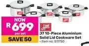 Game Hart J7 10 Piece Aluminium Solid Lid Cookware Set (511750) offer