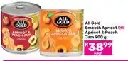 Game All Gold Smooth Apricot Or Apricot & Peach Jam-900g offer