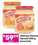 Game Melrose Cheese Spread Assorted-400g offer