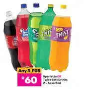 Game Sparletta Or Twist Soft Drinks Assorted-For 3 x 2L offer