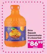 Game Oros Squash Concentrate Assorted-5L offer