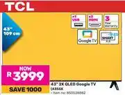 Game TCL 43 2K QLED Google TV 43S5K (850028882) offer