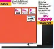 Game Samsung B-Series 3.1 Channel Soundbar With Subwoofer HW-B650F/XA (850033975) offer