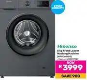 Game Hisense 6Kg Front Loader Washing Machine WFVC6010T 850017927 offer