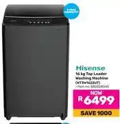 Game Hisense 16Kg Top Loader Washing Machine WT3W1622UT 850028045 offer