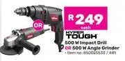 Game Hyper Tough 500W Impact Drill Or 500W Angle Grinder-Each offer
