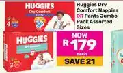 Game Huggies Dry Comfort Nappies Or Pants Jumbo Pack (Assorted Sizes)-Each offer