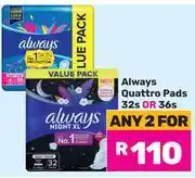 Game Always Quattro Pads 32s Or 36s-For Any 2 offer