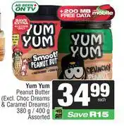 Spar Yum Yum Peanut Butter-380g/400g offer