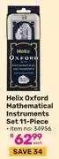 Game Helix Oxford Mathematical Instruments Set 11 Piece 34956 offer
