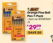 Game Bic Orange Fine Ball Pen 7 Pack 813187001/2 offer