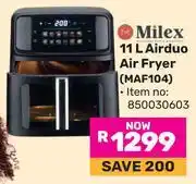 Game Milex 11L Airduo Air Fryer 850030603 offer