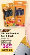 Game Bic Clic Medium Ball Pen 7 Pack 813189001/813189002 offer