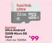 Game Sandisk Ultra Android 32GB Micro SD Card 733954 offer