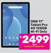 Game ONN 11 Tablet Pro 4G 128GB WiFi Only offer