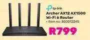 Game TP-Link Archer AX12 AX1500 WiFi 6 Router 850012245 offer