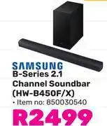 Game Samsung B-Series 2.1 Channel Soundbar HW-B450F/X 850030540 offer
